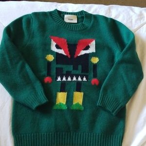 Kids wool/cashmere sweater Monster collection